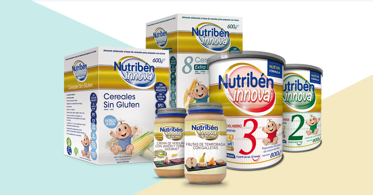 se veria un producto de la marca nutriben