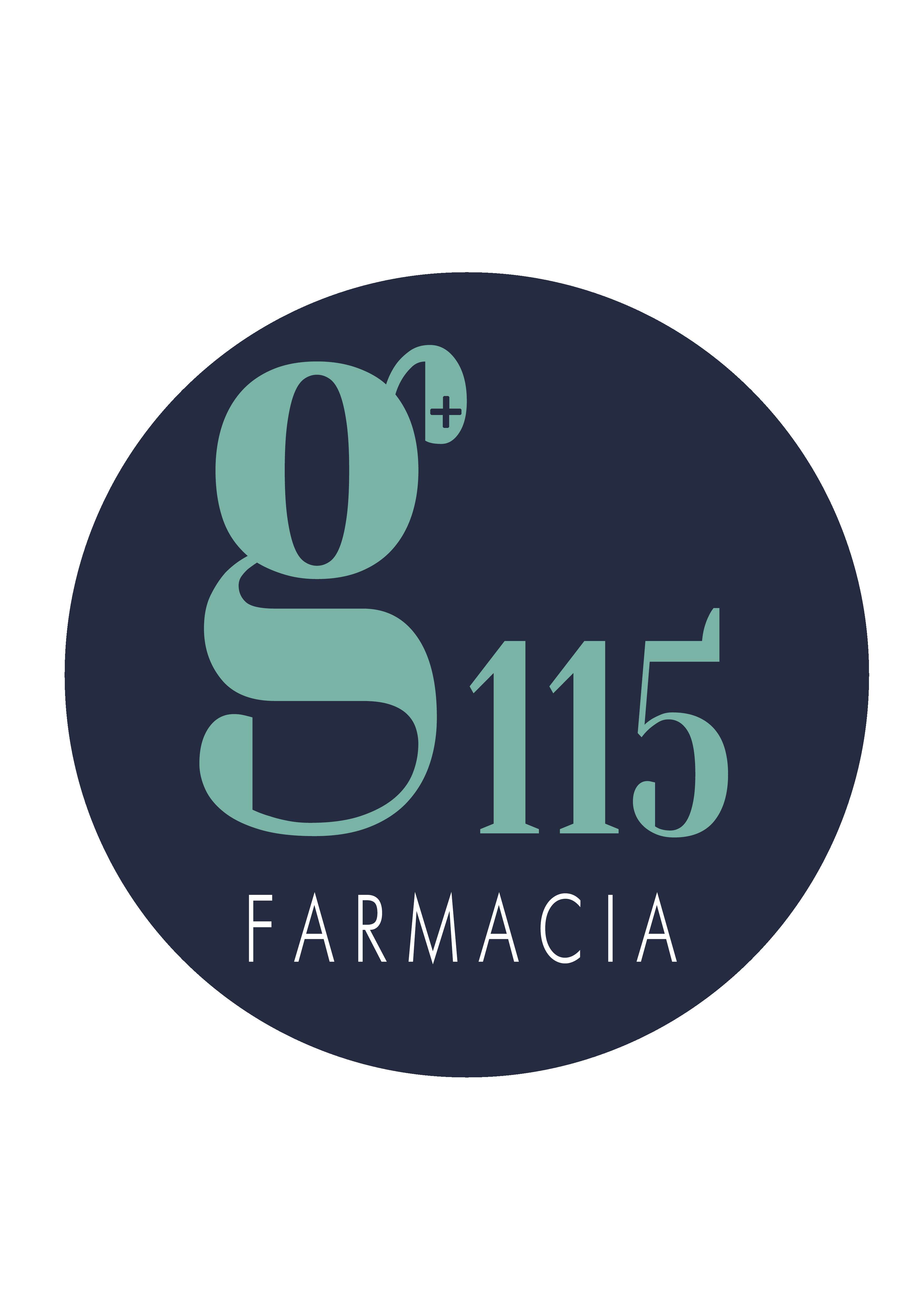 logotipo de la farmacia granada 115